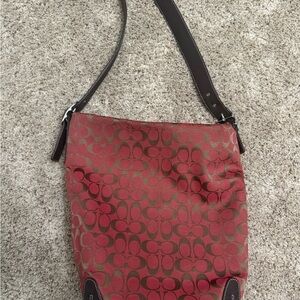 Coach Signature Hobo Shoulder Bag